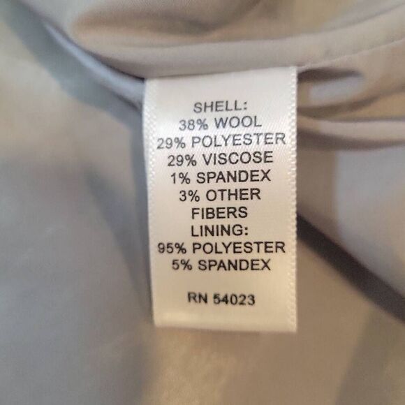 Banana Republic Gray Silver Sparkles Wool Blend V-Neck Sheath Dress Size 4 - Picture 10 of 10